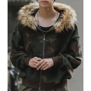 パーカー SUPPLIER/サプライヤー Faux Fur Cross Zip Hoodie フーディー メンズ レディース