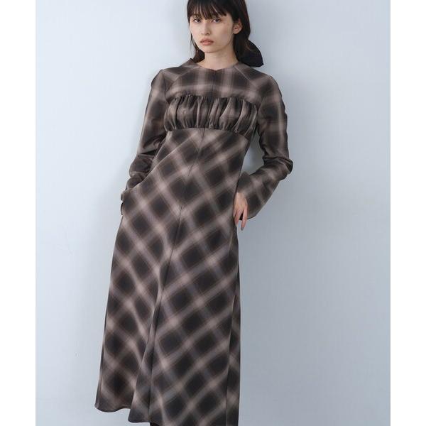 ワンピース shadow check femi dress