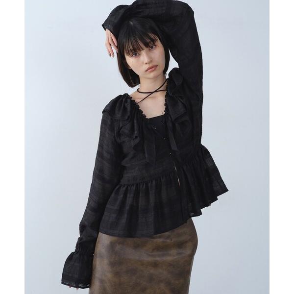 ブラウス シャツ dream ruffle lace blouse レディース