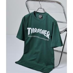 スマホショルダー tシャツ THRASHER 5.6oz Gonz Art FLAME MAG LOGO マークゴンザレス フレイム マグロゴ 半袖フロントプリントTシャツ メンズ レディース