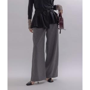 パンツ アシメスカート レイヤードパンツ レディース