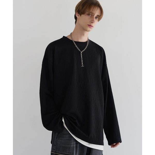 tシャツ スウェルジャガードロングスリーブカットソー メンズ レディース