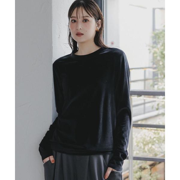 tシャツ 高身長　シアーベロアプルオーバー（トールサイズ）Essenave レディース