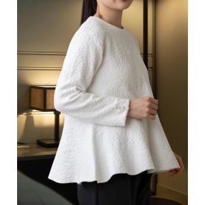 ニット セーター ご自宅でお洗濯可能「SONO/ソーノ」ブライトジャカードニットプルオーバー レディース