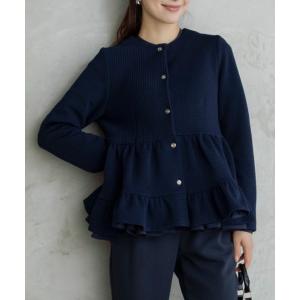 tシャツ ご自宅でお洗濯可能/日本製/WEB限定カラー「SONO/ソーノ」「エアリーワッフル」スズラン　ジャケカーディガン レディース