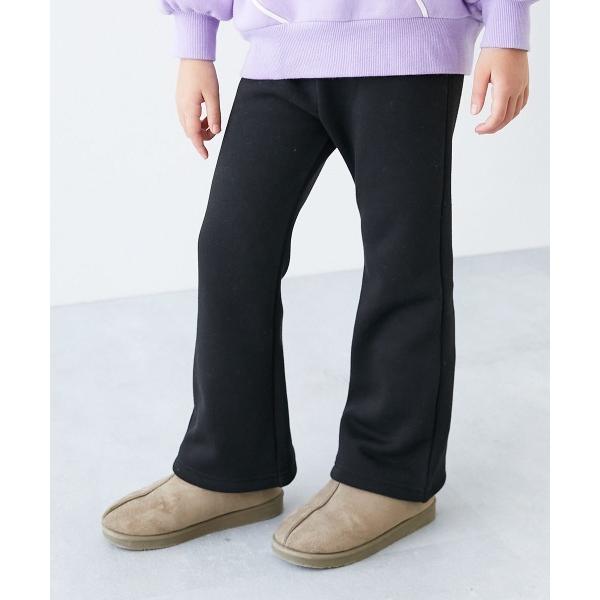 パンツ RICH WARM 裏シャギー えらべる無地＆花柄 セミフレアパンツ　裏起毛 キッズ 子供服...