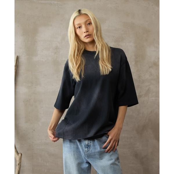 tシャツ 「paradigm」ガス焼き天竺サルファダイスプレーT メンズ レディース