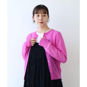 カーディガン kid mohair ウールナイロン　カーディガン レディース