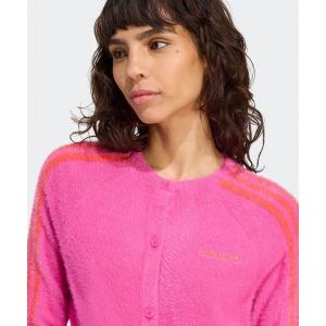 adidas アディダス フラッフィー　ニット カーディガン シャギー ニット adidas カーディガン フラッフィー ニットカーディガン