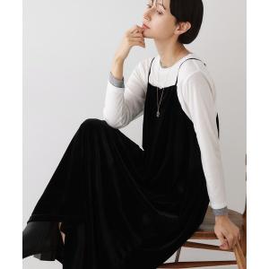 ルネ ベロア ワンピース ブラック系 シルク サテンリボン 36 ルネ ベロア ワンピース ブラック系 シルク サテンリボン 36