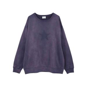 トレーナー スウェット STAR WASHED SWEAT レディース メンズ