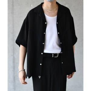 「y/m by れぽすけ」 半袖シャツ MEDIUM ブラック メンズ