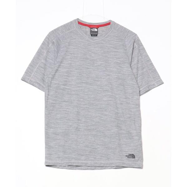 「THE NORTH FACE」 半袖Tシャツ S グレー メンズ