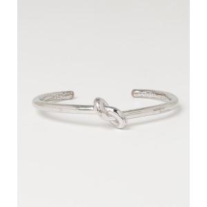 「CELINE」 ノット エクストラシン バングル - シルバー レディース