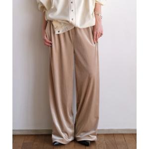 パンツ ベロアストレートパンツ レディース