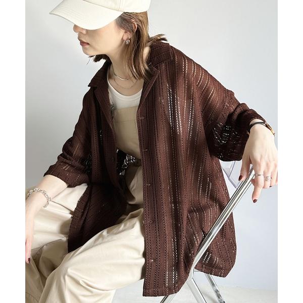 「Java」 半袖シャツ SMALL ブラウン レディース