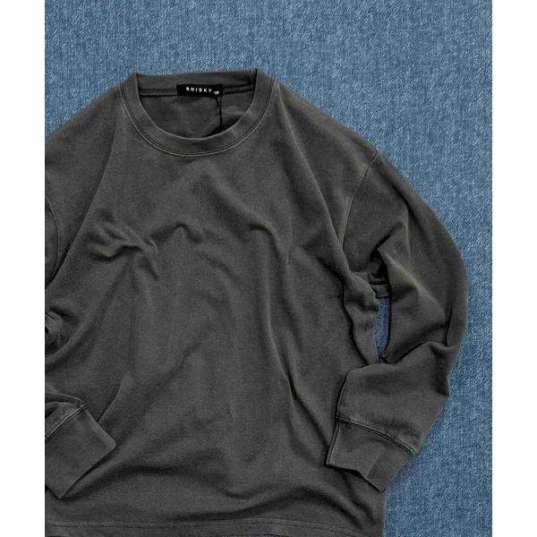 tシャツ SHISKY / シスキー ピグメント加工 オーバーサイズ 無地 ロンT 長袖 キッズ キ...