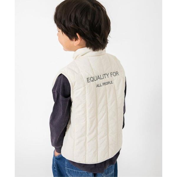 ベスト 「ジュニア対応」ストライプキルティングベスト キッズ 子供服 男の子 女の子