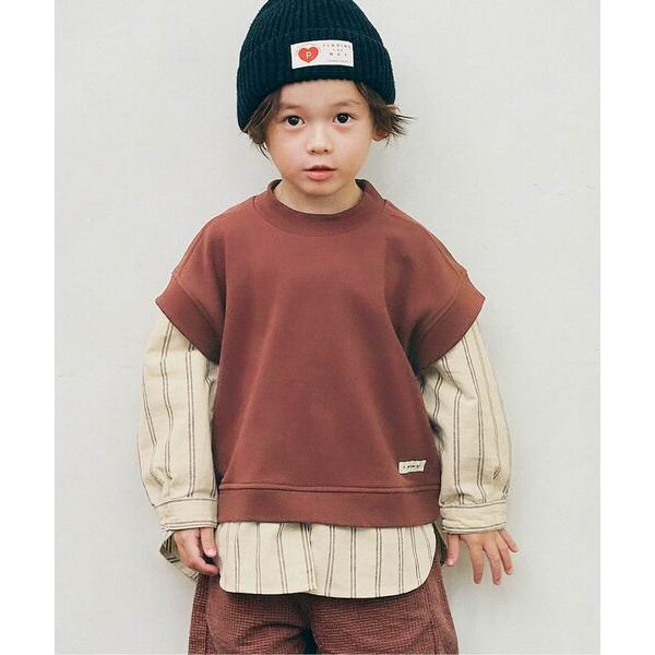 トレーナー  「ジュニア対応」ベストとくっつきトップス キッズ 子供服 男の子 女の子