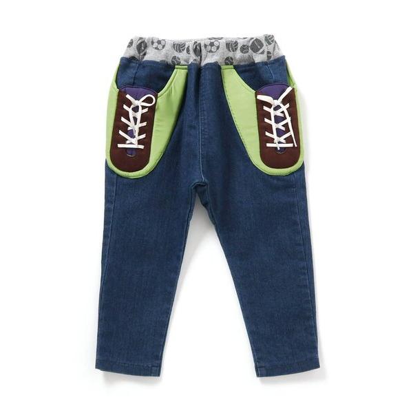 パンツ スニーカーポケット＆おしりボールサルエルパンツ キッズ 子供服 男の子 女の子