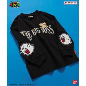 tシャツ スーパーマリオ　エルボーパッチTシャツ キッズ 子供服 男の子 女の子