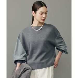 ニット セーター ウールミラノランタンスリーブ ニット レディース