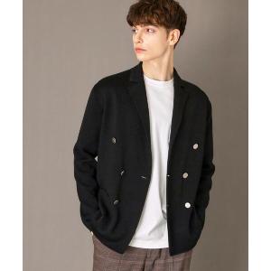 ジャケット テーラードジャケット ダブルブレスト ニットジャケット メンズ