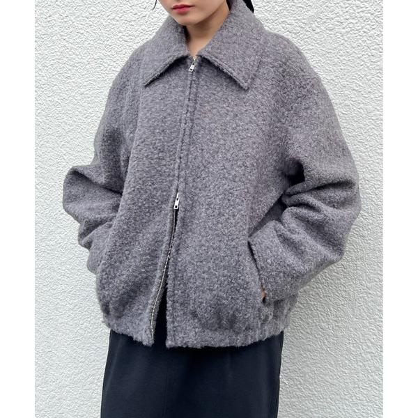 ブルゾン アウター 「paradigm」ウールライクボア襟付きジップブルゾン メンズ レディース