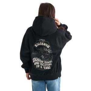 パーカー BILLABONG レディース FEELIN FREE BIG LOOS パーカー 「BIG LOOSE」「2025年秋冬モデル」/ビラボンバックロゴ刺繍ルーズフィットプルオーバーパ…