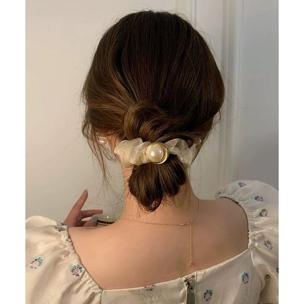 ヘアゴム 「Bz」パールシースルーシュシュ/ヘアゴム(RZ)