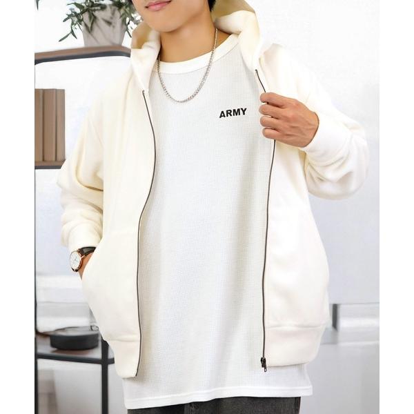 パーカー 無地 ジップ パーカー フリース 羽織り メンズ レディース