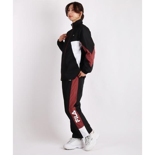 パジャマ ルームウェア FILA レディース 裏トリコット 起毛 トラックジャケット ＆ パンツ 上...