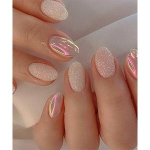 ネイルチップ ネイルシール 簡単にネイルチップハンドネイルチップ ルミナスヌード