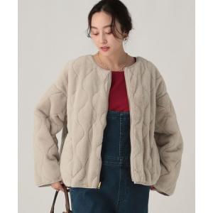ジャケット ノーカラージャケット リバーシブルファージャケット/491545 レディース