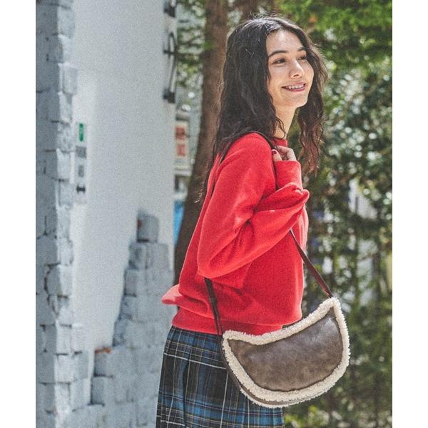 ショルダーバッグ バッグ オリジナルフェイクムートンショルダーバッグ レディース