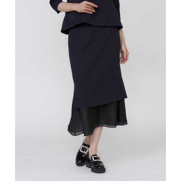 スカート 「M Maglie le cassetto」シアーヘムマーメイドスカート「セットアップ対応...