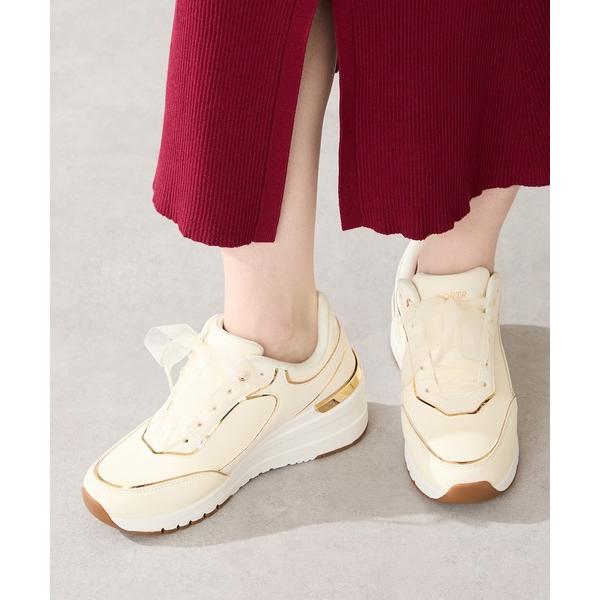 スニーカー 2025秋冬新作ヒールアップ2wayシューレーススニーカー/OT3775 レディース