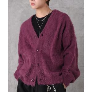 カーディガン AW シャギー ニット カーディガン メンズ レディース ユニセックス 「Confirm」 メンズ レディース