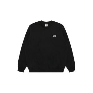 AAPE ブラック スウェット AAPE BY A BATHING APE（エーエイプバイアベイシングエイプ