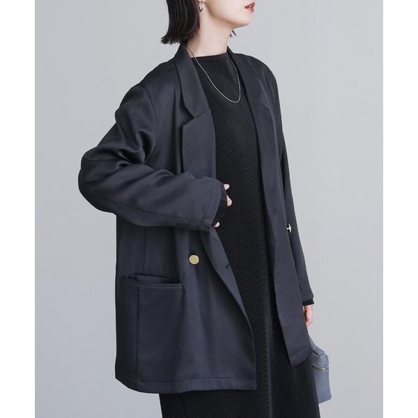 ジャケット テーラードジャケット リラックスダブルテーラードジャケット「セットアップ対応」 レディー...