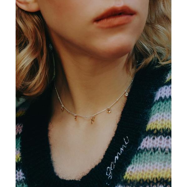 ネックレス ミックス プチ モチーフ ネックレス レディース