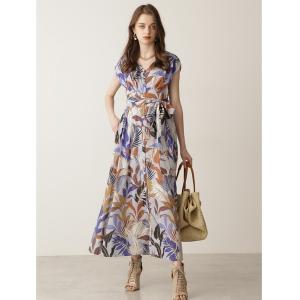 「PINKY&DIANNE」 半袖ワンピース 36 ブルー系その他2 レディース