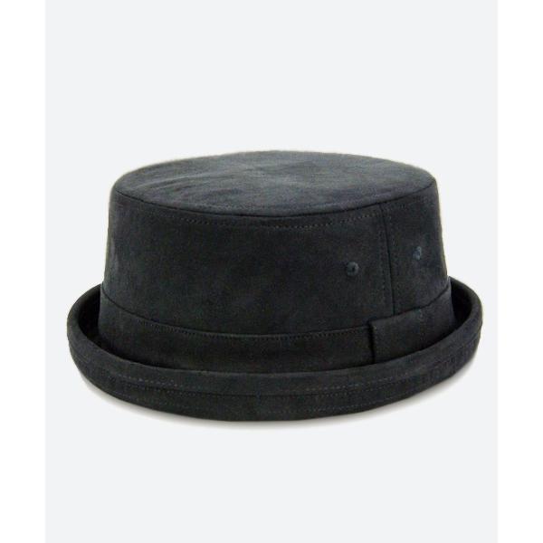 帽子 ハット フェイクスエードポークパイハット/ユニセックス サイズ調節可能 レディース メンズ