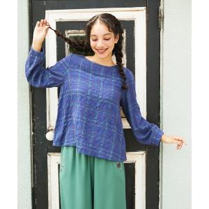 ブラウス シャツ Mapa チェックブラウス レディース