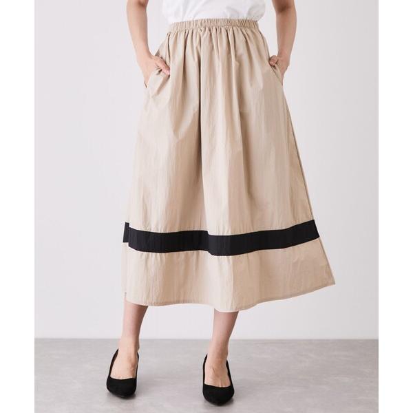スカート 配色ラインスカート