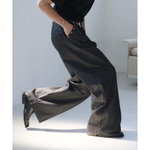 ジーンズ Eyelet One-Tuck Rigid Wide Denim Pants / ハトメ1タックリジットワイドデニム メンズ レディース