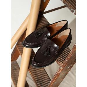 シューズ フリンジローファー レディース