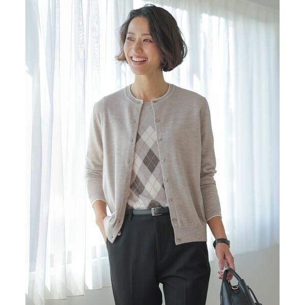 ニット セーター アーガイル ツイン ニット レディース