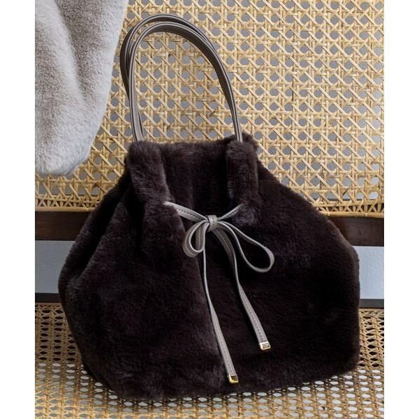 ショルダーバッグ バッグ 「2WAY」フェイクファーリボン バッグ レディース