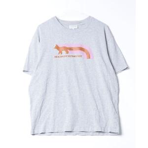 「Maison Kitsune」 半袖Tシャツ M ライトグレー レディース